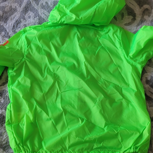 Ralph Lauren Windbraker Jacket Packable Water Resistent Sze 5 Green Neon Color - Picture 11 of 17